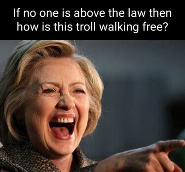 If no one is above the law then how is this troll walking free? - iFunny