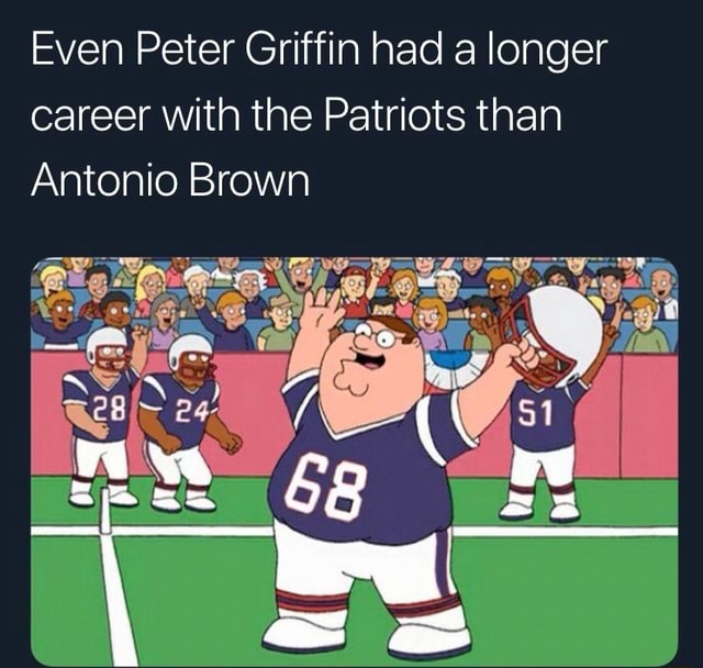 peter griffin patriots jersey