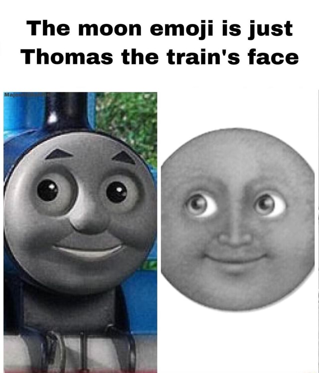 thomas the train face meme