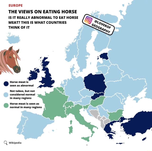 EUROPE THE VIEWS ON EATING HORSE IS IT REALLY ABNORMAL TO EAT HORSE