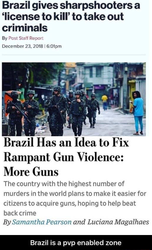 Brazil Is A Pvp Enabled Zone
