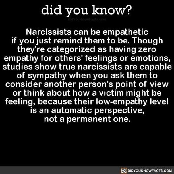 Did You Know Narcissists Can Be Empathetic If You Just Remind Them To Be Though They Re