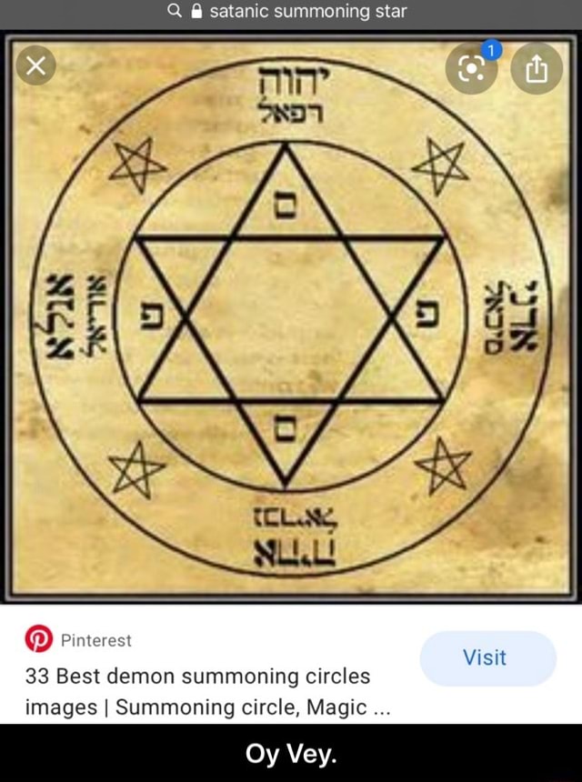 Q satanic summoning star 33 Best demon summoning circles images I ...