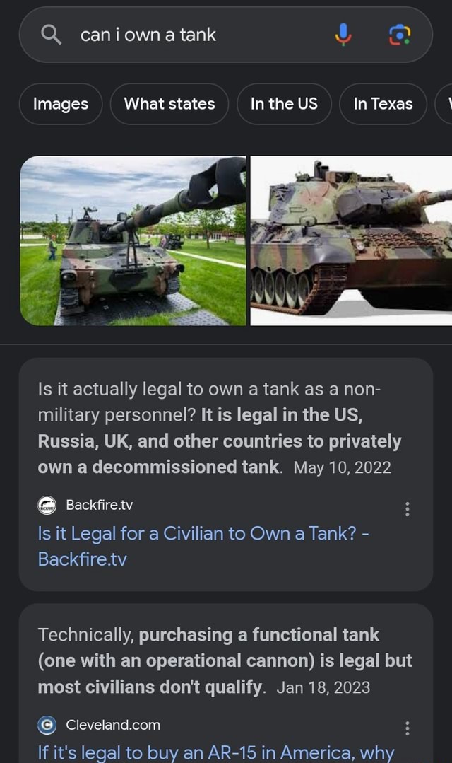 Q. caniowna tank Images What states In the US In Texas \ Is it actually