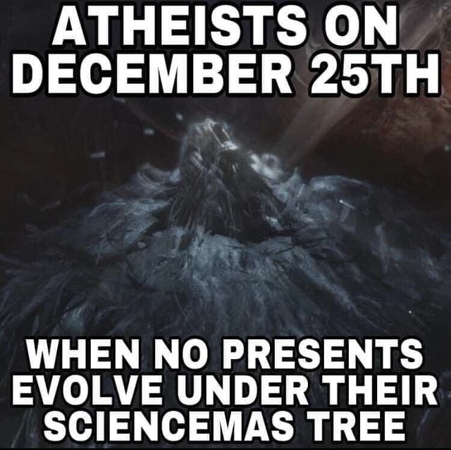 ATHEISTS ON DECEMBER 25TH WHEN NO PRESENTS EVOLVE UNDER THEIR ...