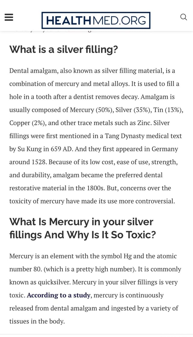 HEALTH What is a silver filling? Dental amalgam, also known as silver filling material, is a