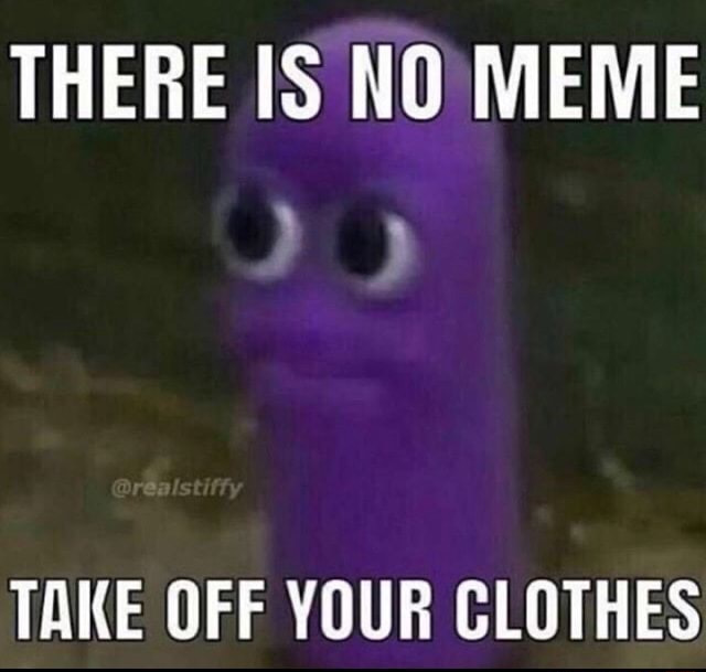 THERE IS NO MEME TAKE OFF YOUR CLOTHES - iFunny
