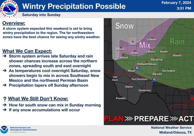 Saturday into Sunday Wintry Precipitation Possible A storm system ...