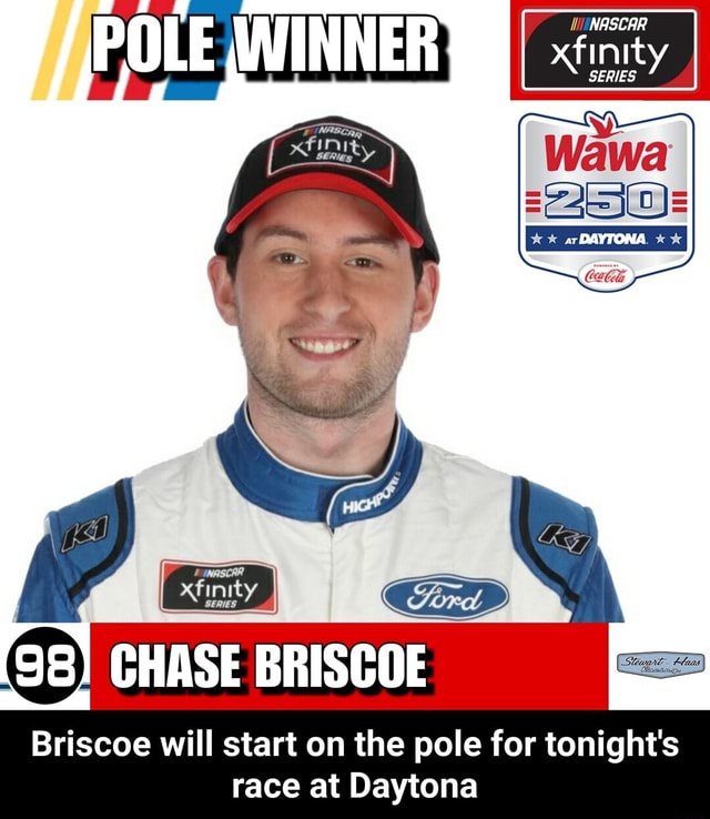 NASCAR Xfinity SERIES CHASE BRISCOE Briscoe Will Start On The Pole For ...