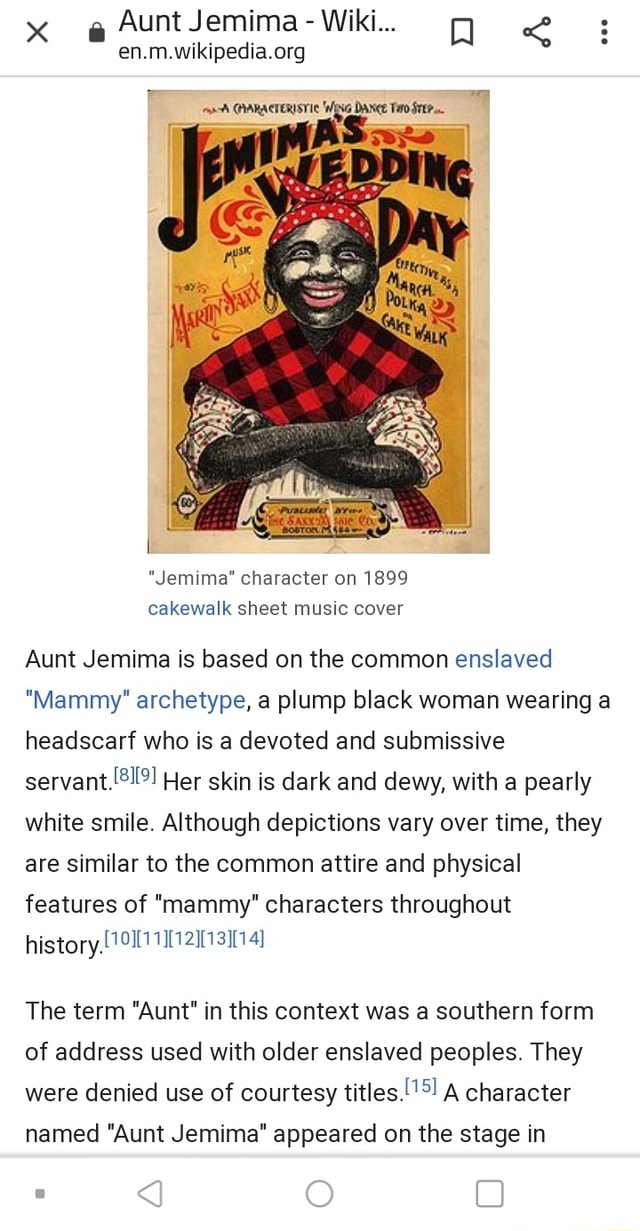 Aunt Jemima 