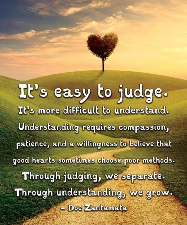 TU's easy to judge. Ths more difficult to understand: Understanding ...