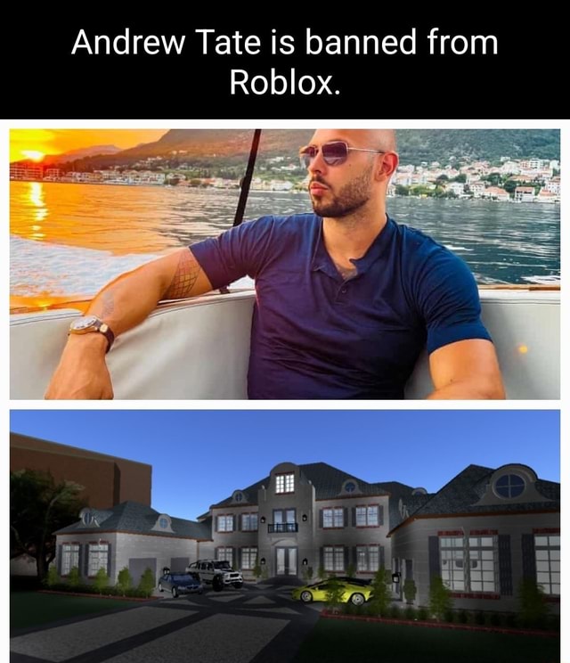 Andrew Tate Is Banned From Roblox A Ne Fer IFunny 1 