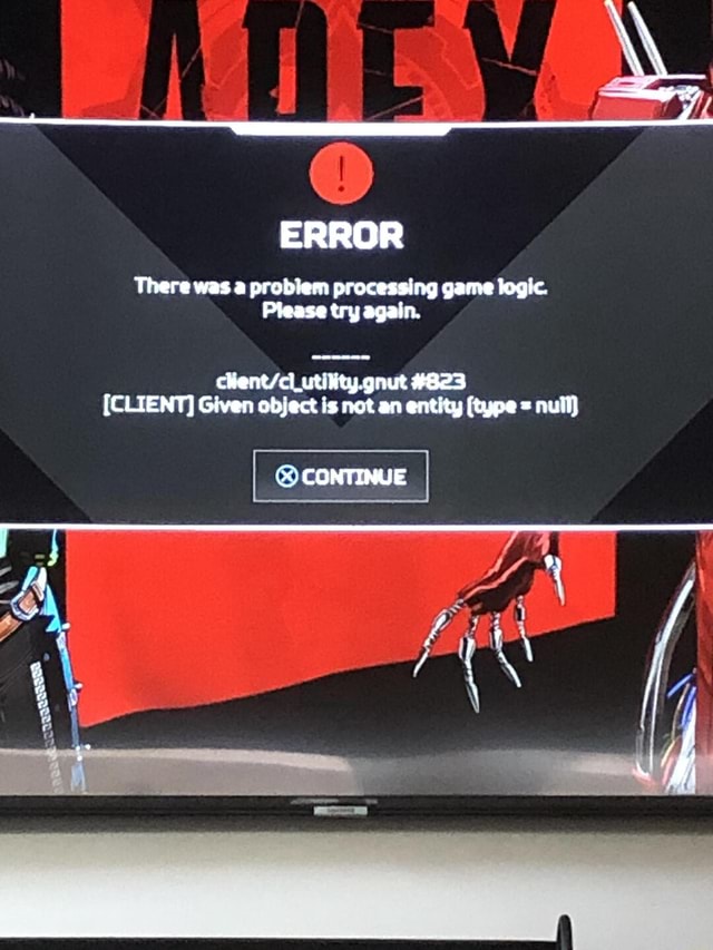 There was a problem processing game logic please try again apex legends ошибка