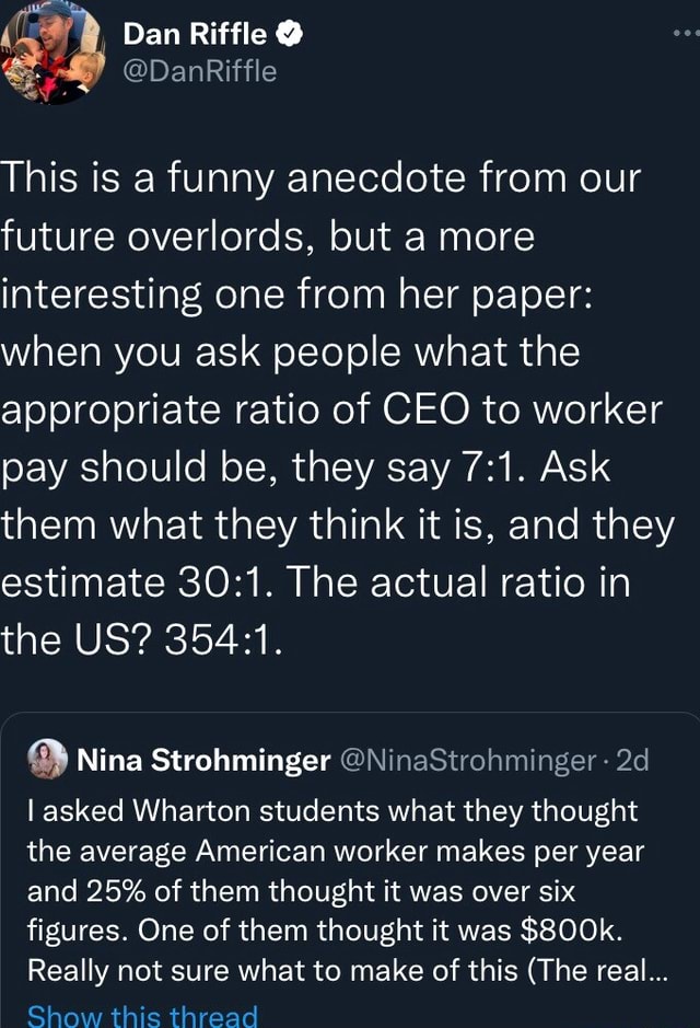 Dan Riffle This is a funny anecdote from our future overlords, but a