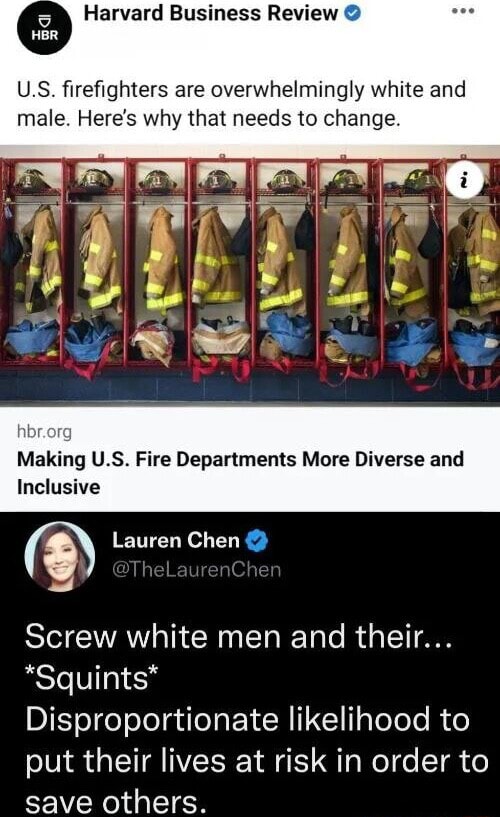 Harvard Business Review HBR US firefighters are overwhelmingly white ...