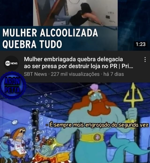 MULHER ALCOOLIZADA QUEBRA TUDO Mulher Embriagada Quebra Delegacia Ao 