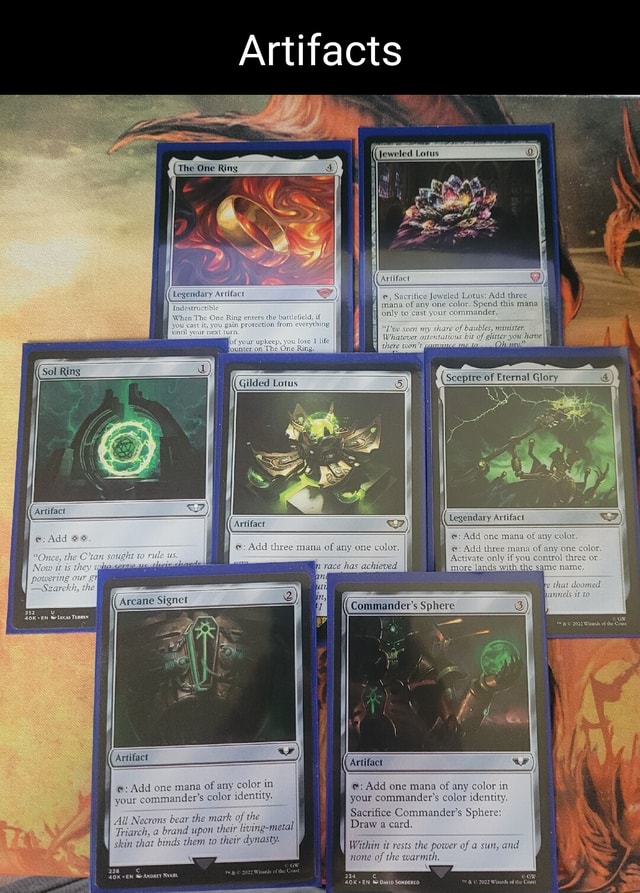 Artifacts The One Ring the I id three mana Legendary Artifac_ Commander ...