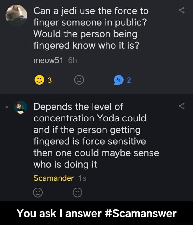 Someone to finger Fingering