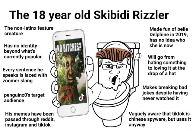 The 18 Year Old Skibidi Rizzler The Non-latinx Feature Made Fun Of ...