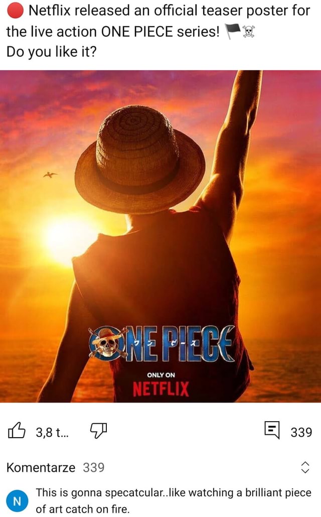 @ Netflix released an official teaser poster for the live action ONE ...