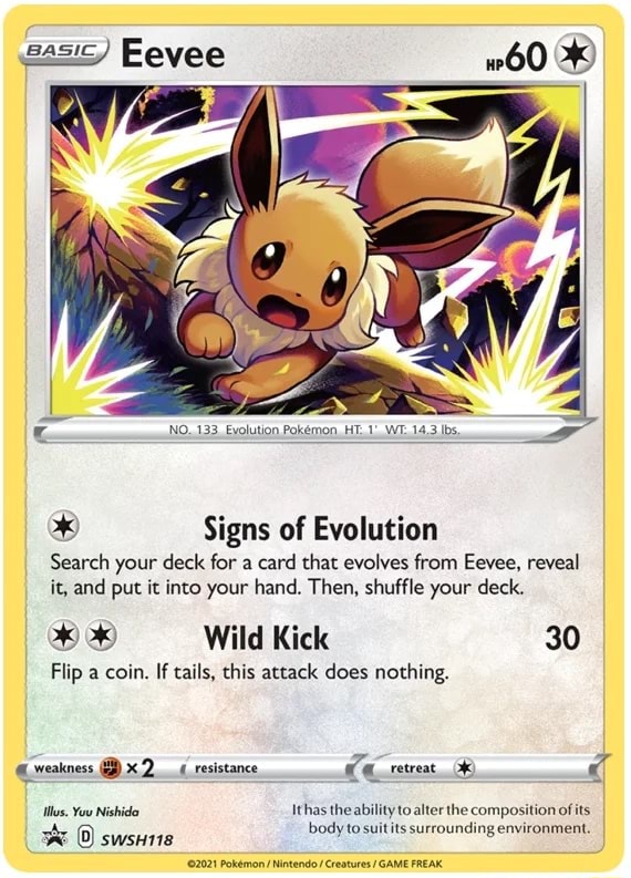 Eevee Signs of Evolution Search your deck for a card that evolves from ...
