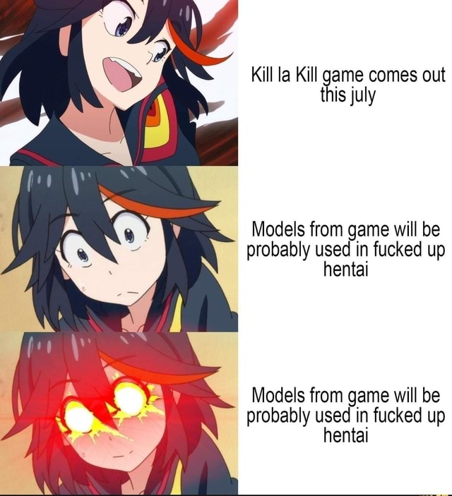 Kill la Kill game comes out this july Models from game will be probably