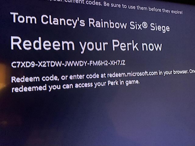 rainbow 6 redeem codes