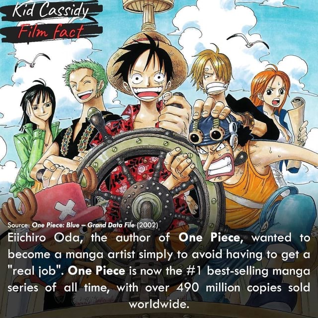 Source One Piece Blue Grand Data File 02 Eiichiro Ode The Author Of One Piece Wanted To Become A Manga Artist Simply To Avoid Having To Get A Real Job One Piece
