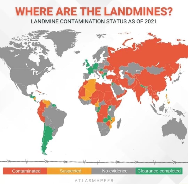 WHERE ARE THE LANDMINES? LANDMINE CONTAMINATION STATUS AS OF 2021 ...