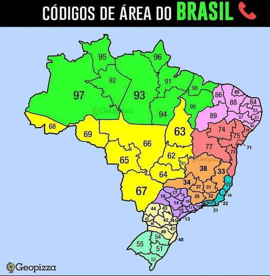 CÓDIGOS DE ÁREA DO BRASIL iFunny