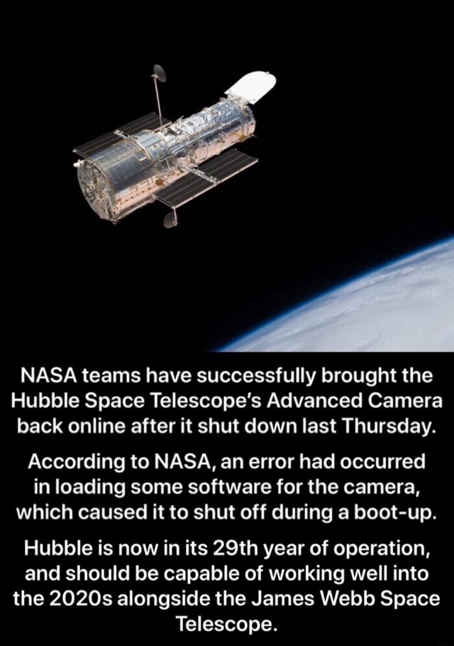 NASA teams have successfully brought the Hubble Space Telescope's
