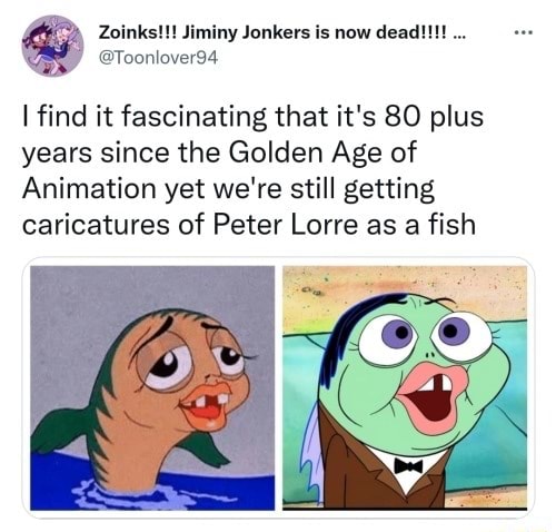 Peter Lorre Cartoon Fish