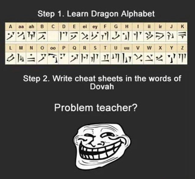 Step Step 1. Learn Dragon Alphabet 2. Write cheat sheets in the words ...