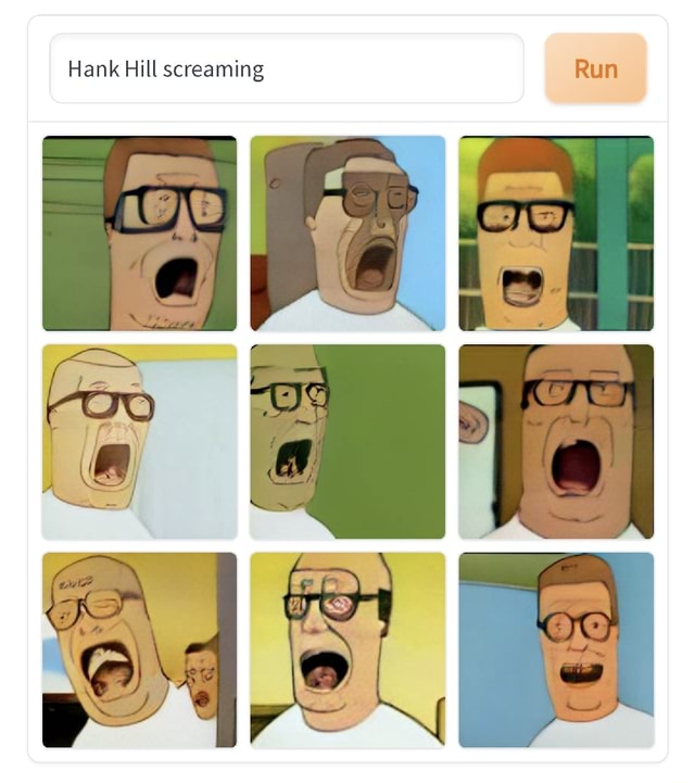 Hank Hill screaming Run - iFunny