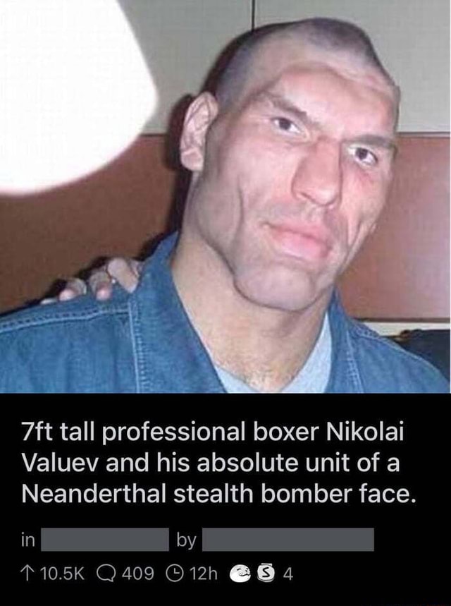 Tall professional boxer Nikolai Valuev and his absolute unit of a ...