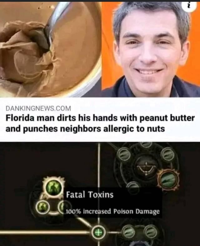 DANKINGNEWS Florida man dirts his hands with peanut butter and punches