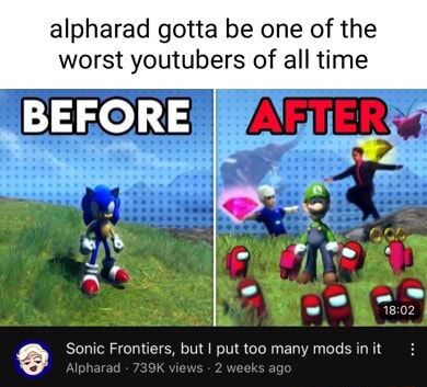 Sonic Frontiers, but I put too many mods in it 