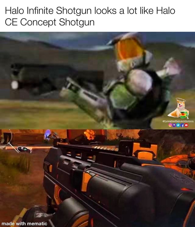 Halo Infinite Shotgun looks a lot like Halo CE Concept Shotgun - iFunny