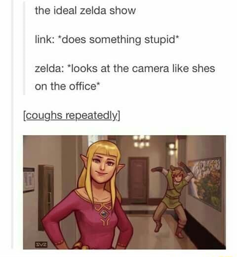 The ideal zelda show link: “does something stupid“ zelda: 