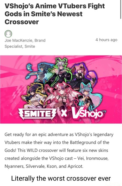 VShojo's Anime VTubers Fight Gods in Smite's Newest Crossover - Xbox Wire