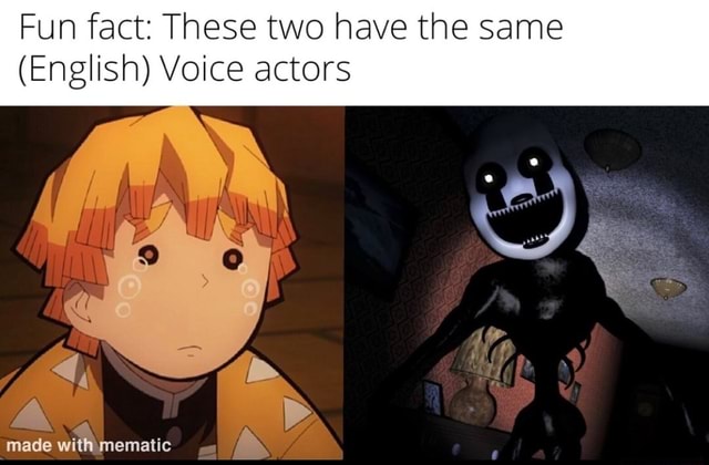 Fun fact: These two have the same (English) Voice actors made - iFunny