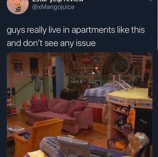 Guys really live in apartments like this and don’t see any issue - iFunny