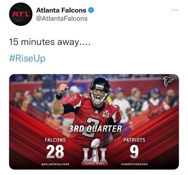 Atlanta Falcons on X: 15 minutes away. #RiseUp   / X