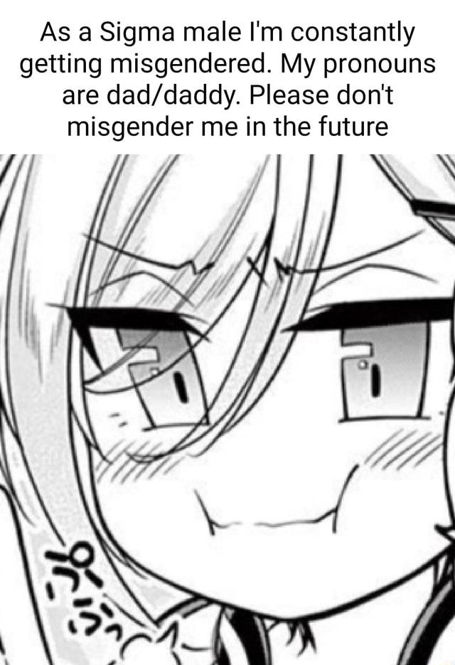 As a Sigma male I'm constantly getting misgendered. My pronouns are ...
