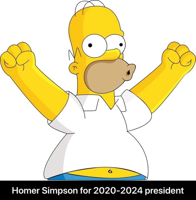 Homer Simpson for 20202024 president Homer Simpson for 20202024
