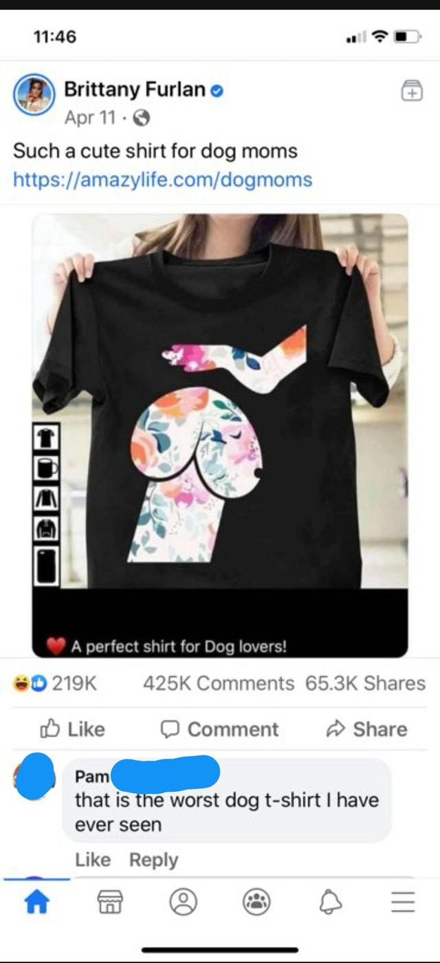 such a cute shirt for dog moms