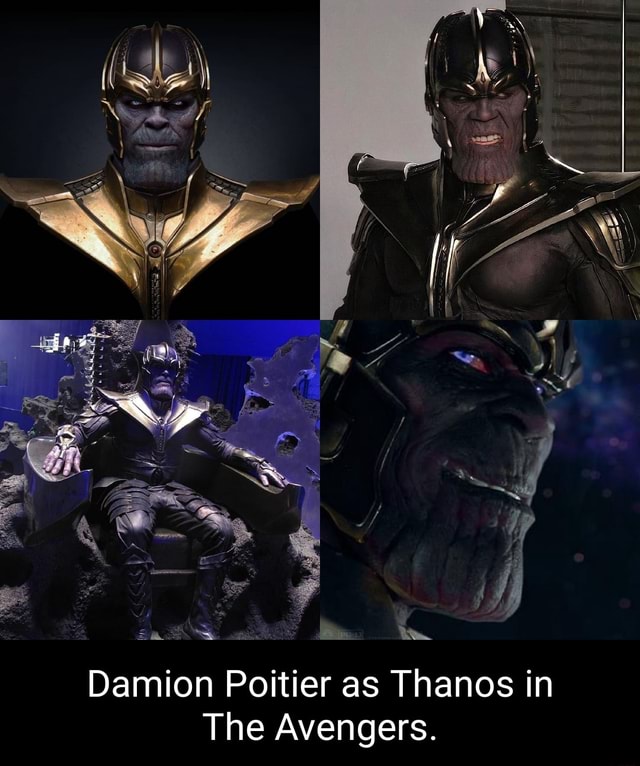 Damion Poitier as Thanos in The Avengers. - )