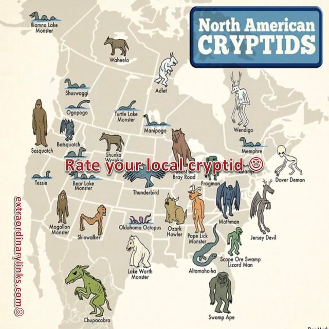 Monster North American CRYPTIDS Extraordinarylinks. 'Swomp Ape - IFunny