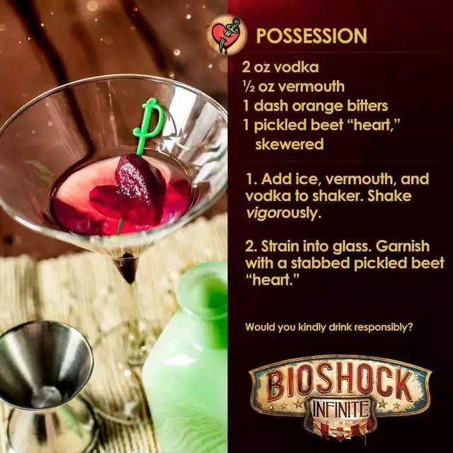 POSSESSION vodka oz vermouth 1 dash orange bitters 1 pickled beet