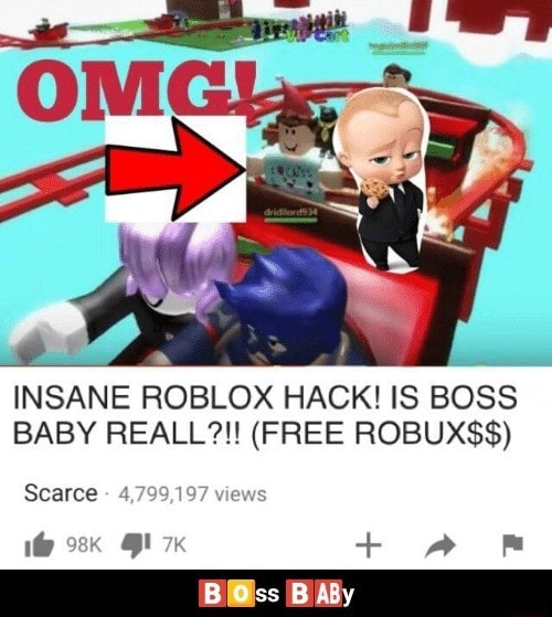 Insane Roblox Hack Is Boss Baby Reall Free Robux B Ss B Aly 0 Ss Y - roblox boss baby